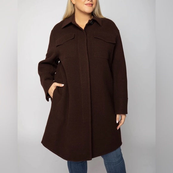 Vince double pocket wool blend coat - Picture 1 of 11